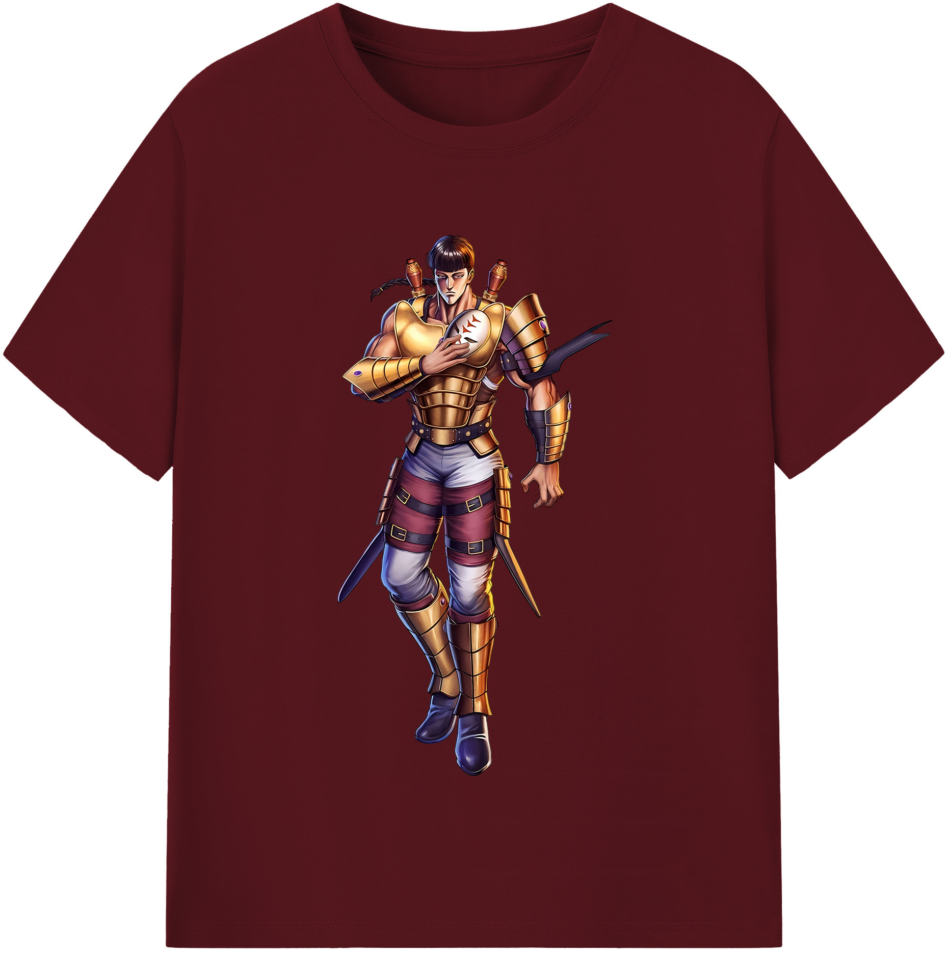 （画像用） 北斗の拳 Fist of the North Star 綿100％半袖Tシャツ（フロントプリント）